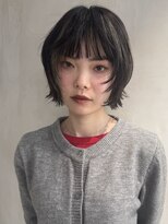 ミース(MIES) ミニボブレイヤー/顔まわりデザインカラー/担当者あまね