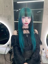 インク 渋谷(INK.)&nbsp;ターコイズメッシュカラー