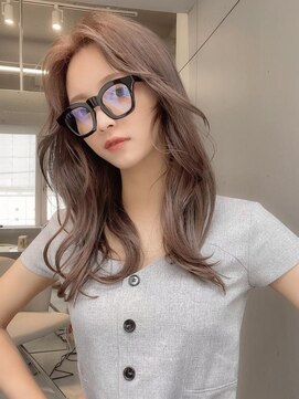 ジーナ 名駅(XENA.) ラベンダーミルクティー/韓国風巻き/姫カットレイヤー★34