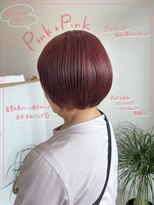 エクレヘアー(Ecre hair)&nbsp;グレイヘアー×ピンクカラー
