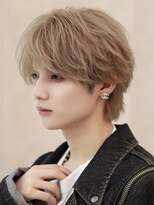ルーシー 福岡大名店(LUCEY) ブリーチパーマメンズパーマシャドウパーマセンターパート