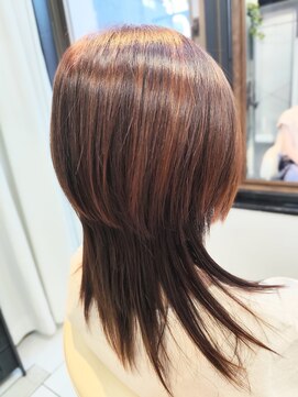 ヘアースタジオ ジェイワン(hair studio J ONE) 20代30代40代50/クラゲレイヤー/オレンジブラウン/クラゲボブ