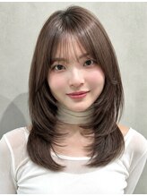 ナナローネス 渋谷(nana loness)&nbsp;透明感グレージュ×ワンカールで可愛い小顔レイヤー