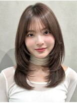 ナナローネス 渋谷(nana loness) 透明感グレージュ×ワンカールで可愛い小顔レイヤー