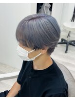 メンズサロンラシルバイレストプラス(MEN'S SALON racil by rest plus) ハイトーンカラー、シルバー