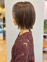 アトリエ タキ(atelier.taki)&nbsp;顔周りカット 顔周りレイヤー ぱつっとボブ タッセルボブ