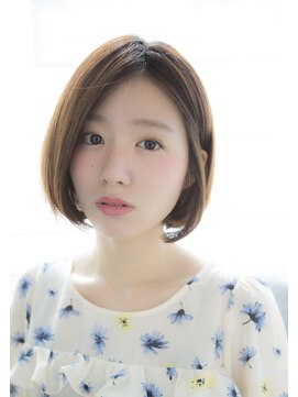 サロンドミルク 原宿(salon de MiLK) 【salon de MiLK 原宿】センターパート×耳かけボブ