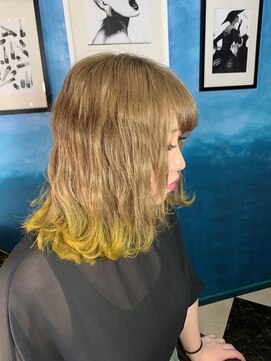 アスイン(asuin) 毛先にイエロー