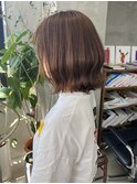 ボブ ミディアム ココアブラウン チョコレート