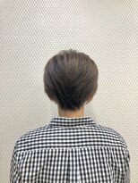 クオリス 上福岡店(QUALIS)&nbsp;小顔/ハンサムショート/アッシュグレー/40代50代/白髪染め