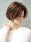 前髪長め大人ショートボブ20代30代40代【AIN.表参道】川原大地