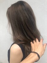 モルニ(MORNI)&nbsp;ショコラブラウン_マロンベージュ Aラインボブ かきあげ