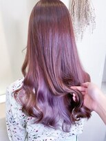 ミシェリー(misherry)&nbsp;美髪大人かわいいこなれミディロングワンホンラベンダー韓国風