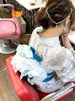 ヘアセットアップス(UP's)&nbsp;『浴衣着付け＋ヘアセット』＆兵児帯でしっとり華やかに(*^▽^*)