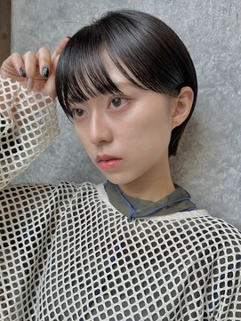 イミ(imi) 大人ショート/グレージュカラー/似合わせカット/髪質改善[登戸]