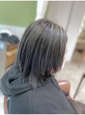 コントラスト白髪ぼかしハイライト[sola:neolive相模大野店]