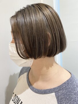 ネオリーブギンザ 銀座店(Neolive GINZA) ミニボブ　デザインカラー　ブリーチハイライト