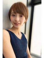 ケアリー 流山おおたかの森(Carelly)&nbsp;大人かわいい前髪セシルカットココアブラウンフリンジウェーブ