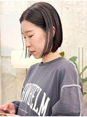 ボブ×地毛風カラー