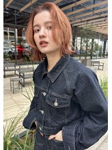 ジェミニ(gemini)&nbsp;ハンサムボブオレンジカラー