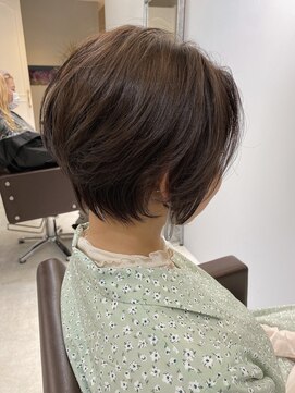 オズ 郡山桑野店(OZ) イメチェンハッシュカットフルバング似合わせレッドブラウン