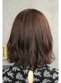 ピンクベージュボブ