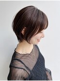 大人ショートボブレイヤーショート前髪ありひし形丸顔K20241010
