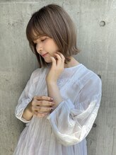 ツヤ感、抜け感、透明感、質感重視の抜け感ニュアンスカラー