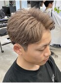 熊本メンズカラー ハイトーン ミルクティー MEN'S HAIR