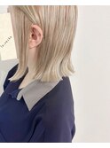 切りっぱなしボブ×アッシュミルクティー