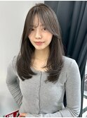 小顔美人レイヤーカット×アッシュカラー30代40代50代