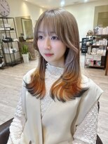 ヘアメイク シュシュ(Hair make chou chou) キツネカラーデザインカラーレイヤーカット