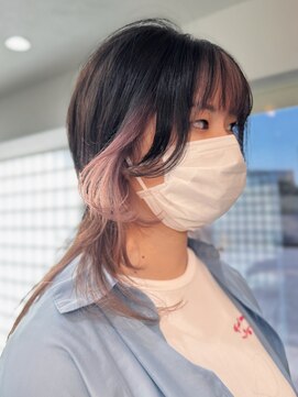 アラレ(ARARE) ロングウルフ×デザインカラー