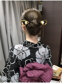 ヘアセット和装和髪ヘアセット浴衣着付け和装シニヨン