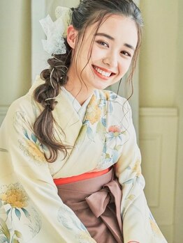 卒業式☆早朝6時~ご予約受付中◎[ヘアセット+袴着付け\6000~]"なりたい"が叶うサロン♪[ヘアセット\1500~]