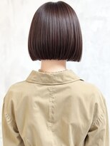 カバーヘア ブリス 北浦和(COVER HAIR bliss)&nbsp;ウォームブラウン美髪ワンレン切りっぱなしボブA7北浦和20代30代