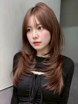 シオン(shion) ロンググレージュ韓国ヘアオリーブベージュ_ba580601