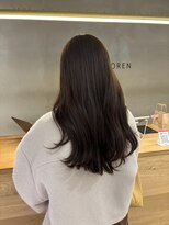 ローレンジウ(LOREN JU) 着物ヘア/ダークアッシュ/ミディアムレイヤーカット/名古屋名駅