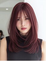 ダル 渋谷/表参道(DAL.)&nbsp;ボルドーカラー/艶カラー/レイヤーカット/顔周りレイヤー