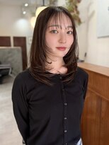 エラ(Ella)&nbsp;ミディアムレイヤー　髪質改善　福島市