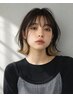 インナーカラー（耳前）＋カット￥16500［南流山/ハイライト/ブリーチ］