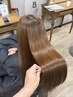 【癖毛の方お悩み再来クーポン】縮毛矯正+カラー+トリートメント￥23,100