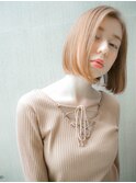 アゴライン重めボブ