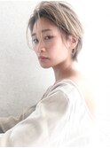 Aimee 町田ハンサムショート×ホワイトベージュ