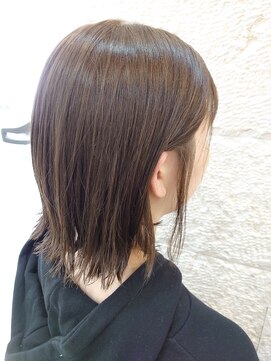 シャンティ 円山店(Shanti) 外ハネ切りっぱなしボブ×ラベンダーアッシュ【前田 ヨシヒロ】