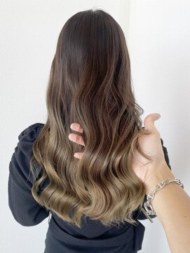 ヘアメイク ミチ 富田店(HAIRMAKE MICHI) 【MICHI 富田店　古作蓮】艶カラー×ミルクティーブラウン