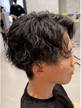 アビー(ABEY) スパイラルパーマ波巻きスパイラルパーマツーブロックメンズ