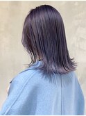 ディープブルー_チェリーブラウンフェミニンロング_ba363251