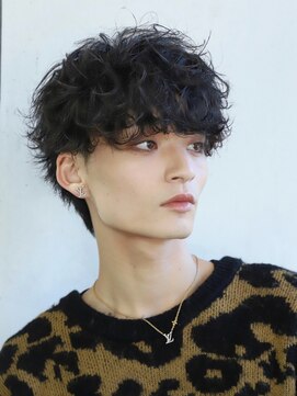 リップス 仙台annex(LIPPS) 【波巻きスパイラルMIX】無造作マッシュウルフ