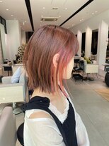 切りっぱなしボブ　結べる肩上ミディアム